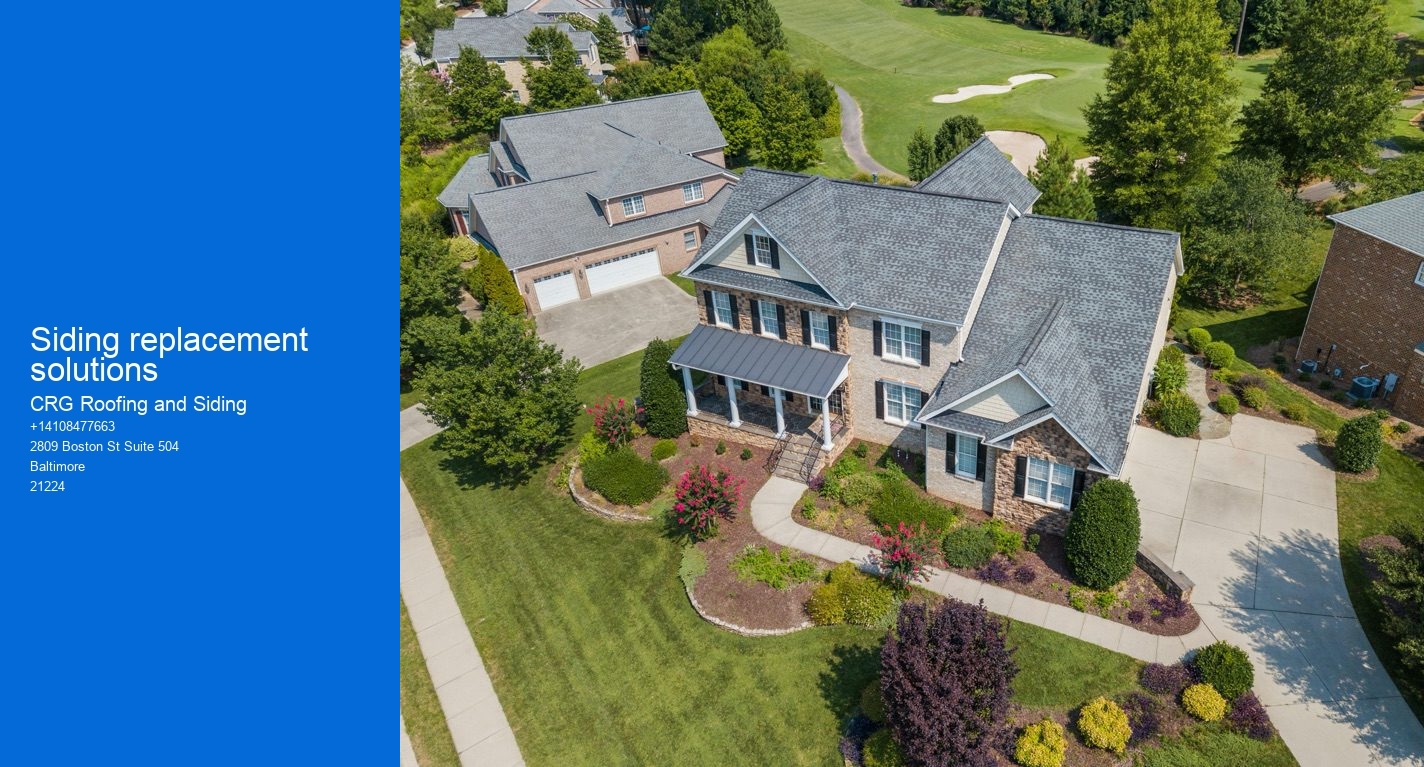 Siding replacement solutions